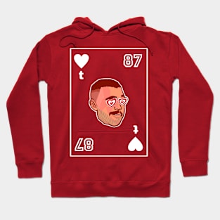 Travis Kelce 87 Heart - White Hoodie